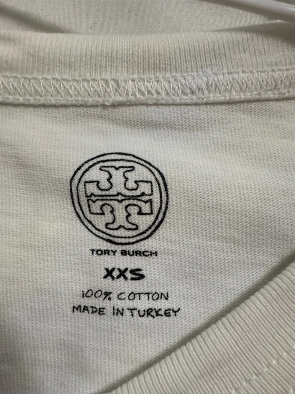 Tory Burch White Kids Graphic Tee with Paisley 'TORY' Logo